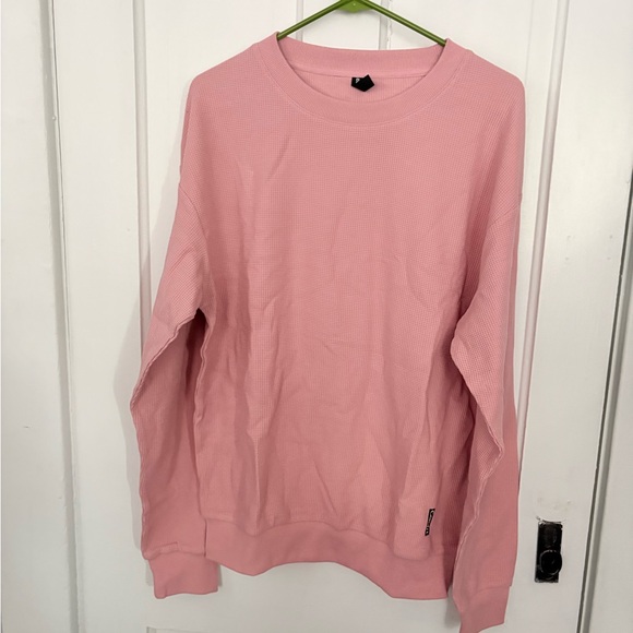 Comfrt Women's Pink Crewneck Sweatshirt - Picture 2 of 2